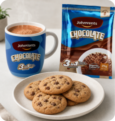 Cookies with Johnvents 3in1 Chocolate