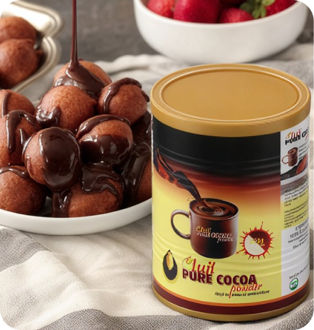 Nigerian Chocolate Puff Puff with Oluji Pure Cocoa Powder