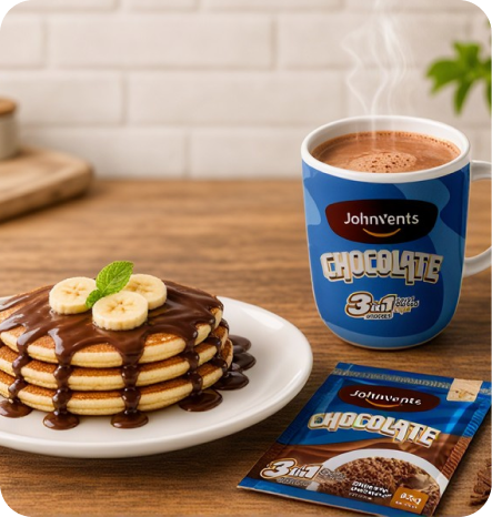 Pancake with Johnvents 3in1 Chocolate
