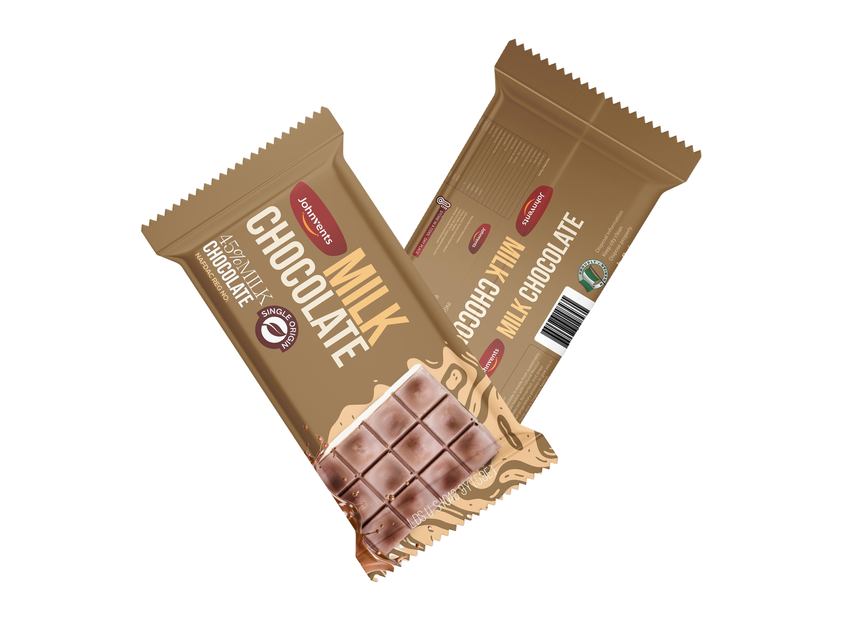 Johnvents Milk Chocolate Bar