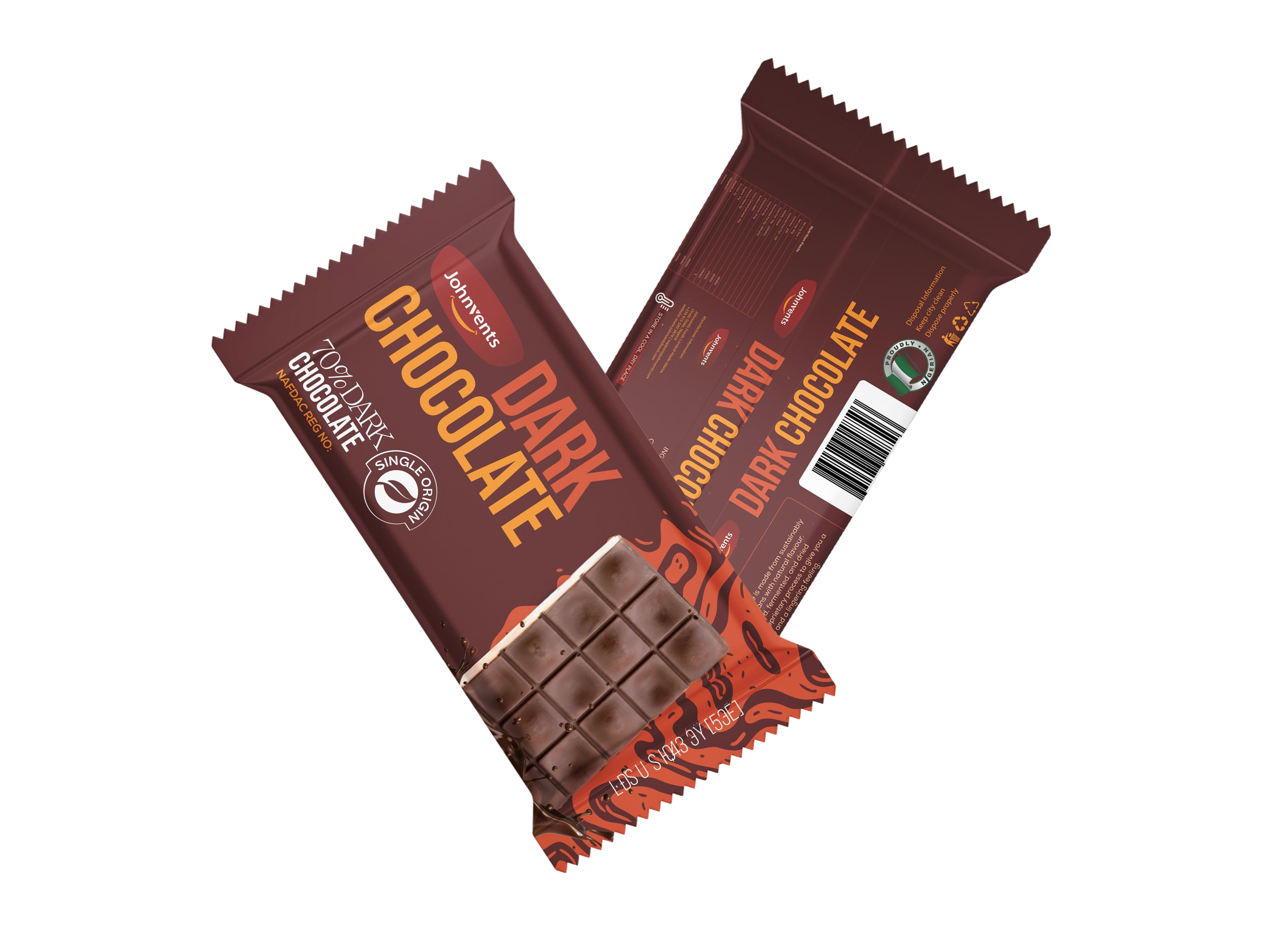 Johnvents Dark Chocolate Bar