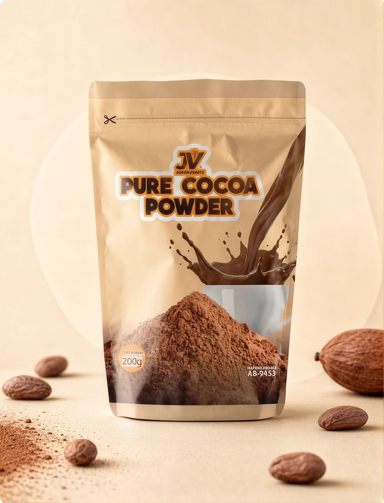 Johnvents Pure Cocoa Powder Pouch